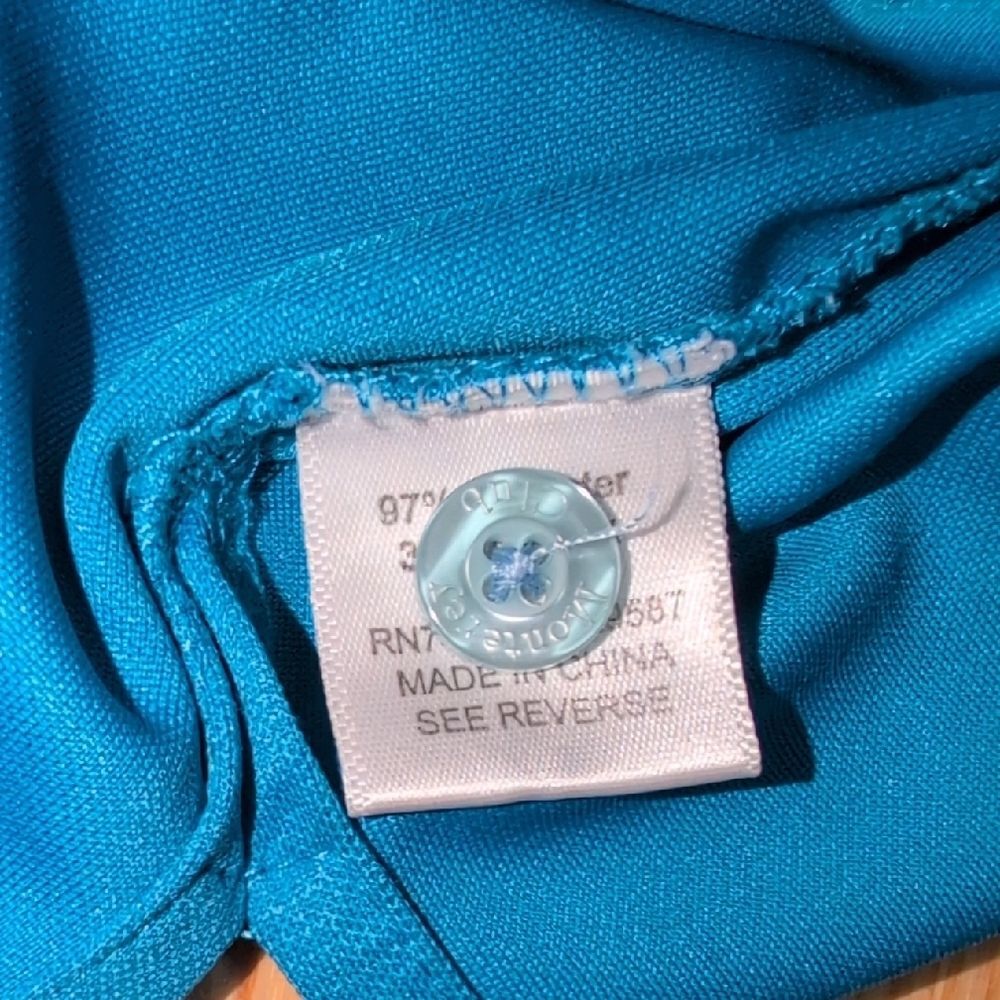Monterey Club Dry Swing Embroidered Fox Hollow Logo Moisture Wicking Polo Size L - Picture 6 of 6